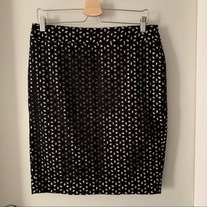 LOFT Floral Pencil Skirt